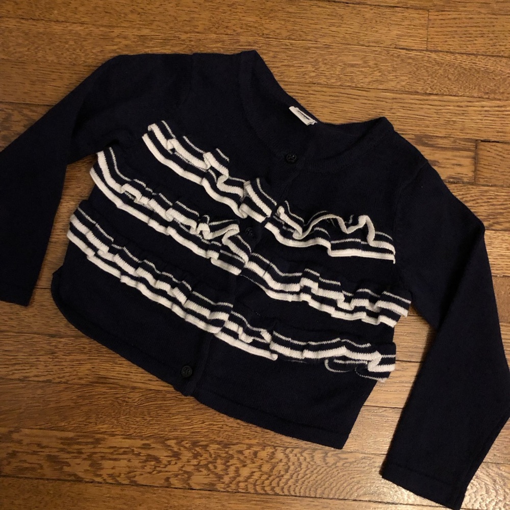 Janie and Jack 18-24 months sweater girls Ruffle cardigan